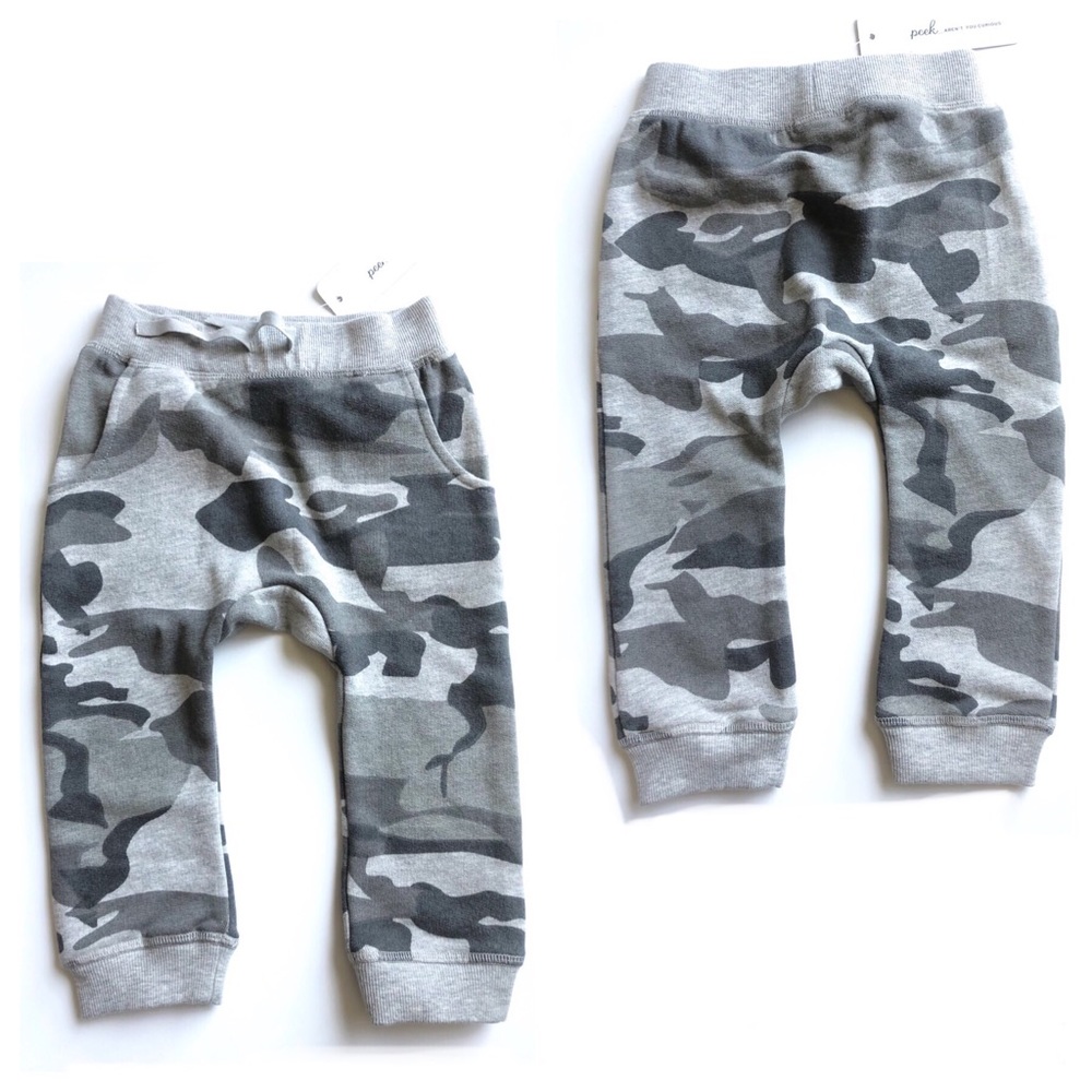 🆕 PEEK Grey Camo Cotton Joggers